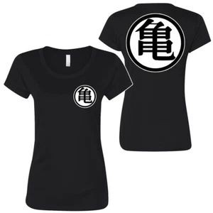 ┥ Camiseta para mujer Gokus Turtle House Master Roshi Kame Symbol DBZ inspirada regalo - Imagen 1 de 10
