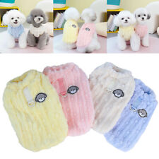 Pet Dog Cat Warm Fleece Vest Clothes Coat Puppy T Shirt Sweater Winter Apparel ~