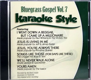 Bluegrass Gospel Volume 7 Christian Karaoke Style NEW CD+G Daywind 6 Songs - Picture 1 of 2