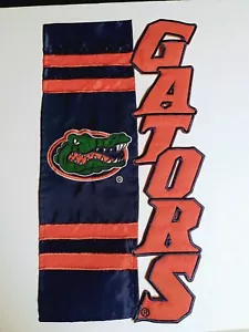 Bandiera Florida Gators unilaterale grande lettera college giardino 9,5"w x 17"h - Foto 1 di 5