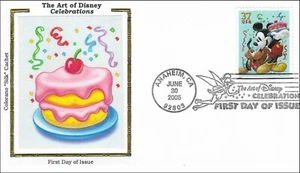 Arte de Mickey Mouse cumpleaños de Plutón celebración de Disney EE. UU. seda Colorado FDC 2005 - Imagen 1 de 1