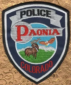 👀😜😍👌 Paonia Colorado Police Schulteraufnäher - Bild 1 von 2
