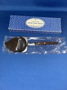 New Trends Imports Stainless Steel  Cheese Slicer / Server Wood Handle NIB - Picture 1 of 7