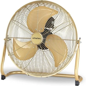 Schallen Champagne 18" Floor Fan Adjustable High Velocity with 3 Speed Settings - Picture 1 of 6