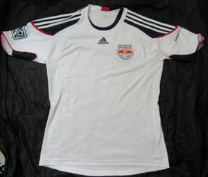 New York Red Bulls Bull USA SOCCER training shirt jersey ADIDAS MLS adult SIZE L - Picture 1 of 8