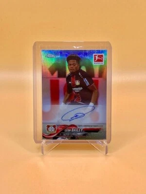 2018-19 Topps Chrome Bundesliga Auto Leon Bailey Rookie Auto #38  - Image 1 of 2