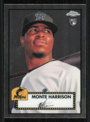 2021 Topps Chrome Platinum Anniversary #52 Monte Harrison RC - Image 1 of 2
