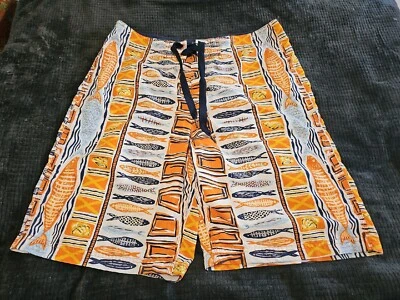 Reyn Spooner Hawaiian Fish Print Drawstring Hybrid BoardShorts SZ W34×L10 - Image 1 of 4