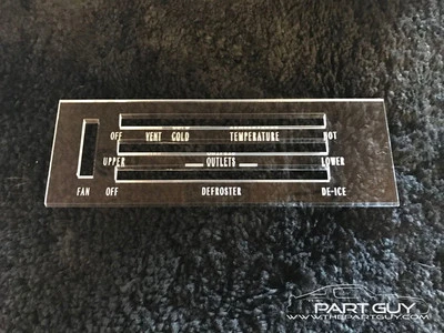 NUEVO 1967 Chevy Caprice Impala A/C HEATER LENS Aire acondicionado Chevrolet 67 AC Foto 1 de 2