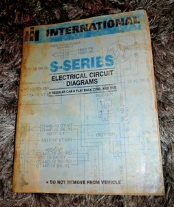INTERNATIONAL - SERIES ELECTRICAL CIRCUT DIAGRAMS REG CAB & FLAT BACK COWL & BUS - Picture 1 of 6