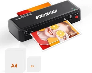 A4 Laminator Machine &10 Laminating Sheets for A5/A6 Paper Photo For Christmas - Picture 1 of 7