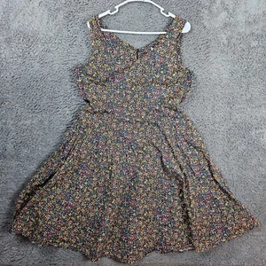 Eva Rose Kleid Damen XL Floral Fit Flare Ärmellos - Bild 1 von 9