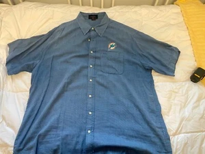 Miami Dolphins collared button up shirt- XXL - Picture 1 of 4