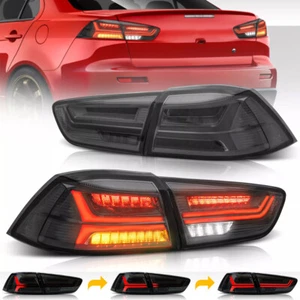 Luces traseras LED para ahumado Mitsubishi Lancer y EVO X 2008-2020 DRL con animación - Imagen 1 de 18