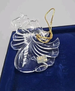 Mikasa Cristallo Cherubino Arpa Ornamento Collezione Gioiosa Anni 90 Boxato Vintage - Foto 1 di 6