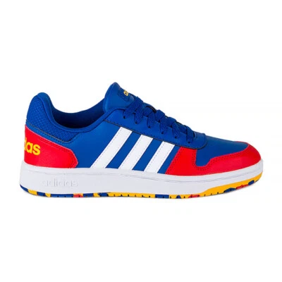 ADIDAS HOOPS 2.0 sneakers basket colorate blu rosse ORIGINALI - Immagine 1 di 4