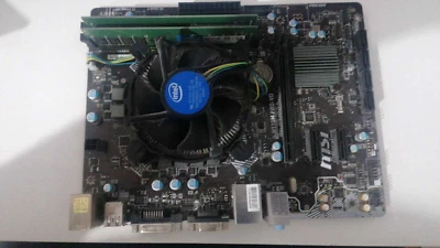 Intel i5-7400 16GB DDR4 RAM GA-H110M-S2H Mainboard Bundle mit GPU - Bild 1 von 4