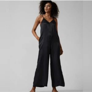 NWT-Athleta Black Calm Cool Romper S Original Price 99$ - Picture 1 of 5