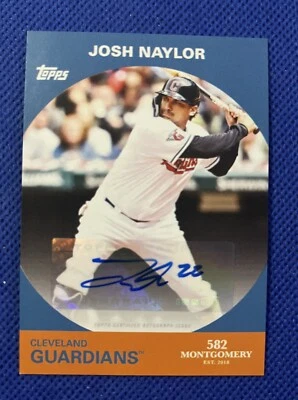 2022 Topps 582 Montgomery Club Set 5 JOSH NAYLOR Autograph #3A GUARDIANS - Image 1 of 2