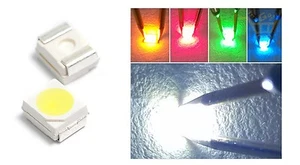 100X LED SMD 3528 ALTA LUMINOSITA' BIANCHI BLU ROSSO VERDE GIALLO luce striscia - Foto 1 di 1