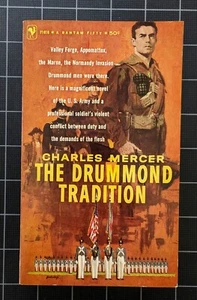 Drummond Tradition Mercer 1958 Bantam Vintage Paperback Pulp Fiction Military - Imagen 1 de 3