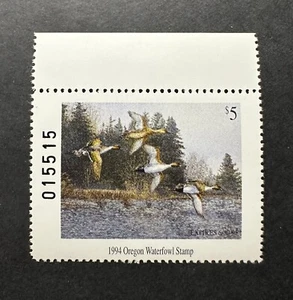 WTDstamps - 1994 OREGON - State Duck Stamp - Mint OG NH - Picture 1 of 2
