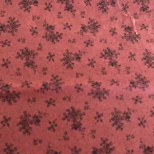Fabric Rusty Brown Flower Berry Print Fabric 1.11 Yards X 42 Wide - Picture 1 of 4