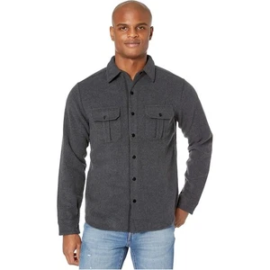 SmartWool Men's XL Charcoal Heather Anchor Line Shirt Jacket Snap Front HR2-34 - Picture 1 of 12