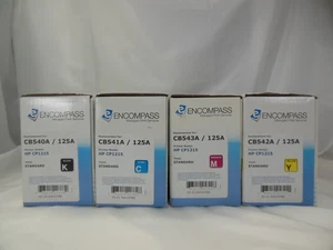 NEW Third Party 4PK 125 A Toner Cartridge For HP 125A Laserjet CP1215 SEALED - Picture 1 of 10