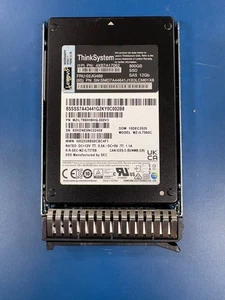 02JG488 4XBA17062 LENOVO Thinksystem 800GB 2.5 SSD with Blank Tray - Picture 1 of 3