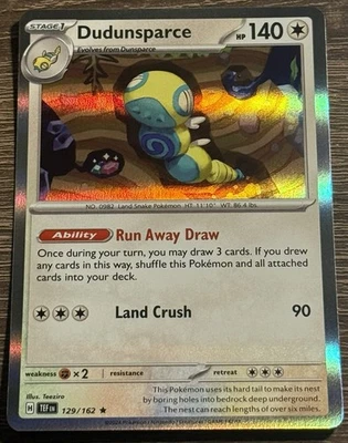 Dudunsparce Holo Rare SV05: Temporal Forces 129/162 NM/M (L) - Image 1 of 2
