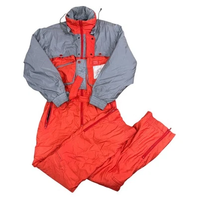 Vintage One Piece Ski Suit Snowboard 90s Retro Snow Winter Orange Mens Medium - Image 1 of 4