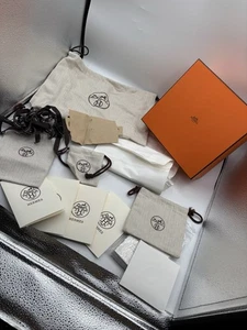 Hermes Mini Kelly Juego Completo Original Caja Bolsa para el Polvo Cinta Fieltro Etc Auténtico - Imagen 1 de 16