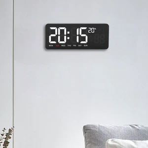 6 Digit Colorful Display Digital Wall Clock with Remote Control for Home Office - Picture 1 of 10