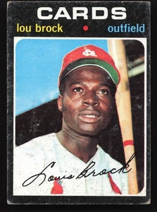 1971 Topps #625 Lou Brock St. Louis Cardinals - Picture 1 of 2