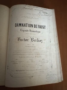 Hector Berlioz La Damnation de Faust. Légende dramatique en 4 parties 1844-45 - Picture 1 of 14
