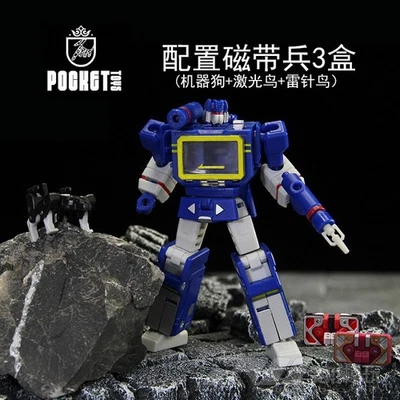 For Pocket Toys PT-04 Soundwave 3 Tapes Transforming Robot Small Scale - Image 1 of 4