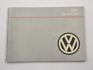 Original Owners Manual Book 1987 87 Volkswagen VW Quantum - Genuine - Picture 1 of 3