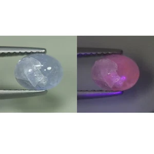 0.95 Cts_Antique Stone_100 % Natural Unheated Uv Color Change Hackmanite_Mogok - Picture 1 of 5