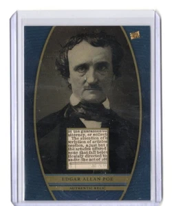 2024 Pieces of the Past Edgar Allan Poe Blue HISTORIC RELIC #SR-EAP - Picture 1 of 1