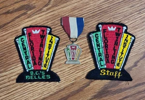 Vintage Central Florida Twirling Institute Patches & Medal B.C.'s Belles CFTI - Picture 1 of 1