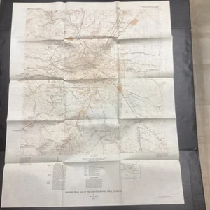 USGS Historic Trail Map Of The Greater Denver Area, Map 1-856-G, 1977 - Picture 1 of 6