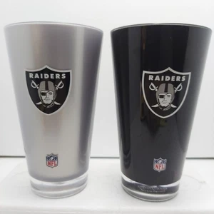 Las Vegas Raiders 16oz Insulated Acrylic Tumblers By Duck House Sports SET OF 2 - Picture 1 of 13