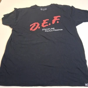 Herren DEFCOR Gr. XL Gym Kurzarm T-Shirt Schwarz D.E.F Disziplin Freiheit - Bild 1 von 3