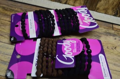 2PK Goody Ouchless Forever Hair Elastics - 10 Ct, Black, Damage-Free Bands, - Image 1 of 2