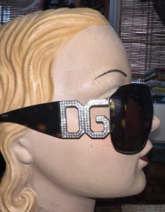 Gafas de sol Dolce & Gabbana marrón tortuga DG estrás DG 4005-B, ¡¡LENTES NUEVAS!!! - Imagen 1 de 9