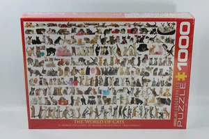 Eurographics 1000 Pc Jigsaw Puzzle World of Cats 19.2" x 26.6" BRAND NEW SEALED - Picture 1 of 7