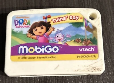 VTech MobiGo DORA THE EXPLORER: TWINS DAY Learning Game Cartridge - Image 1 of 2