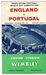 1961 England v Portugal Football Programme - Picture 1 of 1