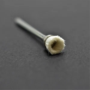 12 pieces -7/32" Soft Bristle Mounted Cup Brushes for dental jeweler hobby +more - Picture 1 of 3